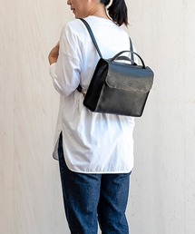 良品★ genten ゲンテン　レザー バッグ リュック　3way 深緑 リベラⅡ フラップ型リュック｜商品一覧 | 革財布、バッグの