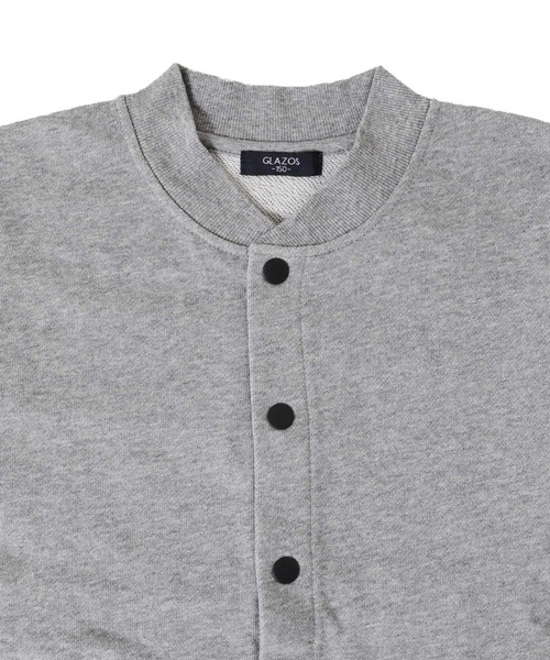 GLAZOS（グラソス）の「裏毛・抗菌防臭加工袖ライン切り替えスタジャン（スタジャン・キッズ・ネイビー/グレー・150cm/140cm/130cm/170cm/160cm）」の9枚目の写真