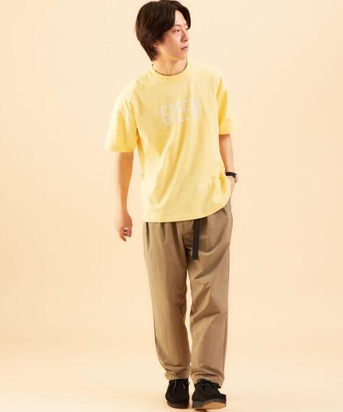 green label relaxing（グリーンレーベルリラクシング）の「★ [ GLR/ lab ] OGC ロゴ クルーネック Tシャツ Ⅰ（Tシャツ/カットソー・メンズ・ブラック/イエロー/オリーブ/ホワイト・M/S/XL/L）」の18枚目の写真