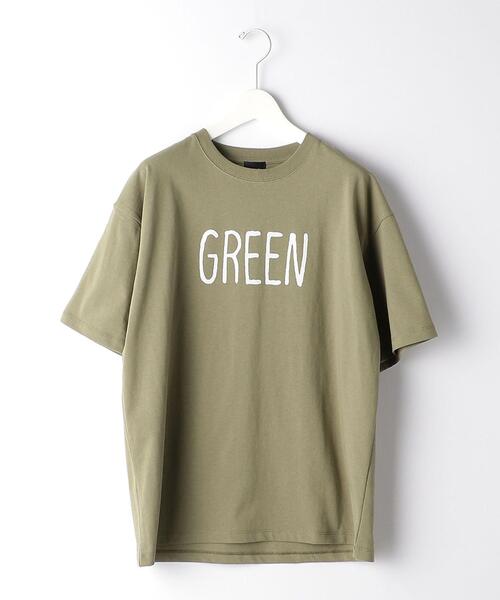 green label relaxing（グリーンレーベルリラクシング）の「★ [ GLR/ lab ] OGC ロゴ クルーネック Tシャツ Ⅰ（Tシャツ/カットソー・メンズ・ブラック/イエロー/オリーブ/ホワイト・M/S/XL/L）」の19枚目の写真