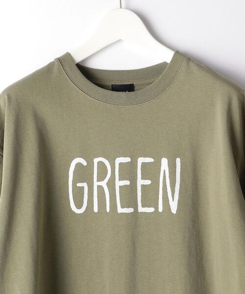 green label relaxing（グリーンレーベルリラクシング）の「★ [ GLR/ lab ] OGC ロゴ クルーネック Tシャツ Ⅰ（Tシャツ/カットソー・メンズ・ブラック/イエロー/オリーブ/ホワイト・M/S/XL/L）」の9枚目の写真