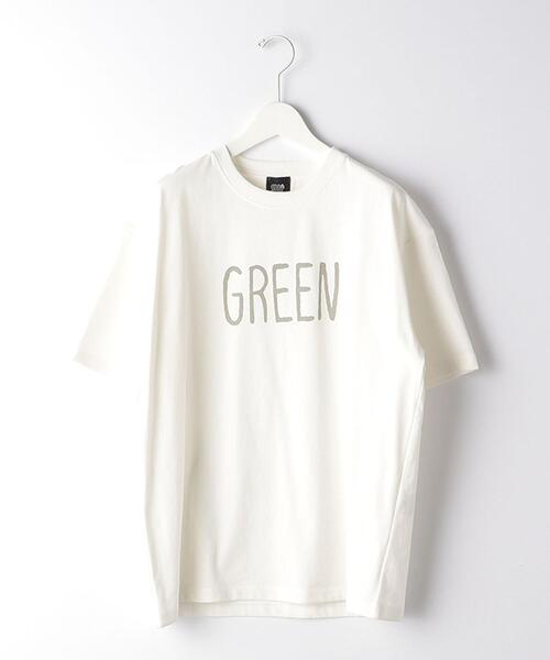 green label relaxing（グリーンレーベルリラクシング）の「★ [ GLR/ lab ] OGC ロゴ クルーネック Tシャツ Ⅰ（Tシャツ/カットソー・メンズ・ブラック/イエロー/オリーブ/ホワイト・M/S/XL/L）」の13枚目の写真