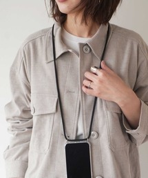 dictionary（ディクショナリー）の「【dictionary】マーブル 編み込み ストラップ付き クリアiPhoneケース（スマホケース/カバー）」