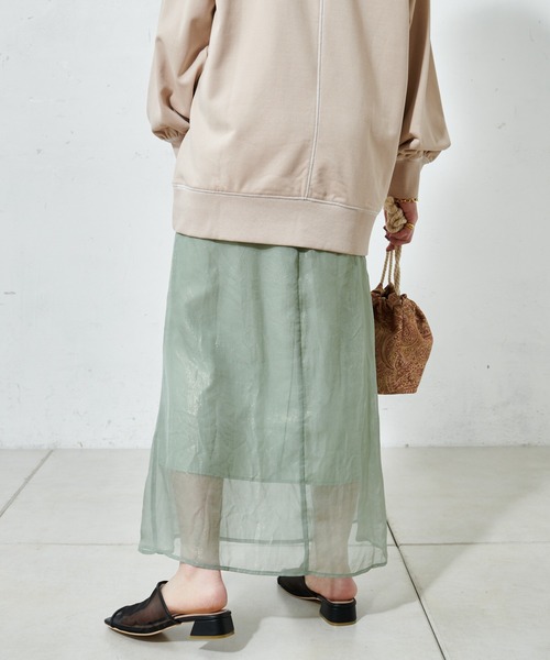 DISCOAT（ディスコート）の「ラメシアーマーメイドスカート（スカート・レディース・ホワイト系その他/グレー/ミント・FREE）」の17枚目の写真