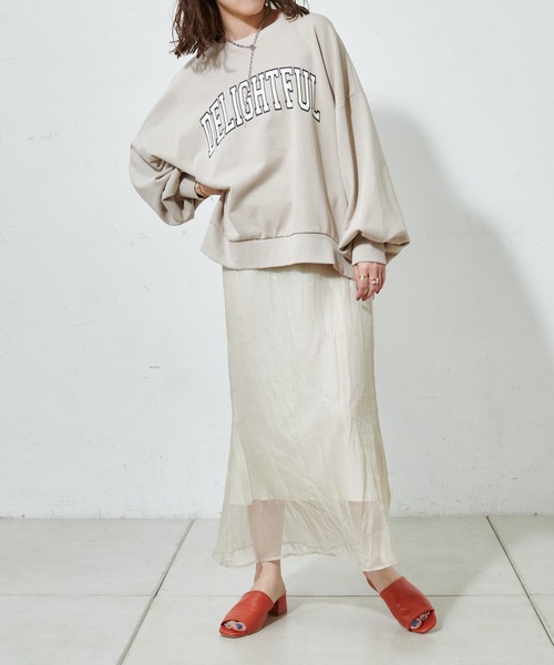 DISCOAT（ディスコート）の「ラメシアーマーメイドスカート（スカート・レディース・ホワイト系その他/グレー/ミント・FREE）」の4枚目の写真