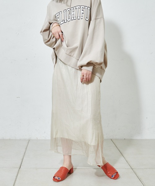 DISCOAT（ディスコート）の「ラメシアーマーメイドスカート（スカート・レディース・ホワイト系その他/グレー/ミント・FREE）」の7枚目の写真