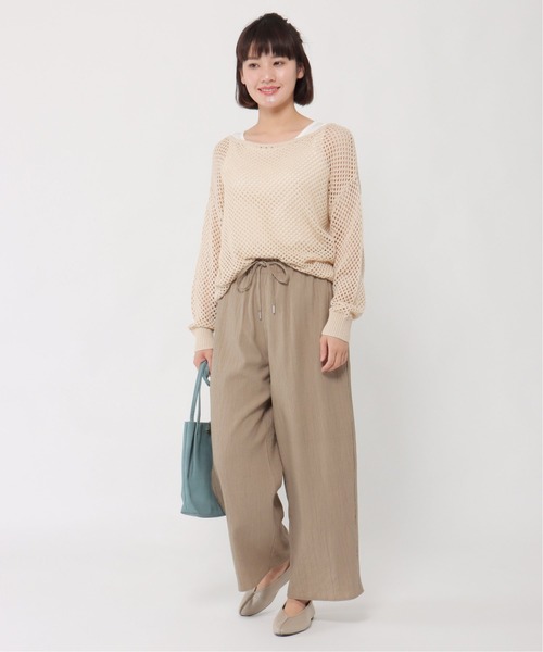 LBC（エルビーシー）の「クリンクルイージーパンツ（その他パンツ・レディース・ブラック/ベージュ/ダークオリーブ・M/L）」の13枚目の写真