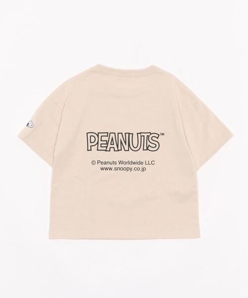 SNOOPY(スヌーピー)の「プリントTシャツ(スヌーピー)(Tシャツ/カットソー・キッズ・ベージュ/レッド/オフホワイト/ブルー/グリーン/ダークグレー・120/130/105/140/155)」の7枚目の写真