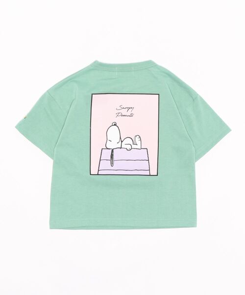 SNOOPY(スヌーピー)の「プリントTシャツ(スヌーピー)(Tシャツ/カットソー・キッズ・ベージュ/レッド/オフホワイト/ブルー/グリーン/ダークグレー・120/130/105/140/155)」の9枚目の写真