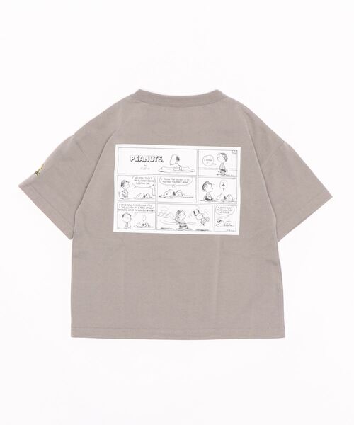 SNOOPY(スヌーピー)の「プリントTシャツ(スヌーピー)(Tシャツ/カットソー・キッズ・ベージュ/レッド/オフホワイト/ブルー/グリーン/ダークグレー・120/130/105/140/155)」の10枚目の写真
