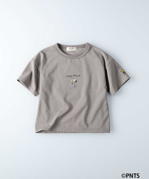 SNOOPY(スヌーピー)の「プリントTシャツ(スヌーピー)(Tシャツ/カットソー・キッズ・ベージュ/レッド/オフホワイト/ブルー/グリーン/ダークグレー・120/130/105/140/155)」の3枚目の写真