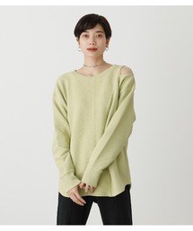 AZUL by moussy | SHOULDER CUT ROUND HEM TOPS/ショルダーカットラウンドヘムトップス(Tシャツ/カットソー)