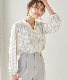 earth music&ecology | とろみ2wayブラウス　＊(シャツ/ブラウス)