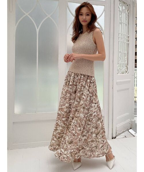 RESEXXY(リゼクシー)の「クルーネックニットタンク(タンクトップ・レディース・ブラック/ベージュ・FREE)」の19枚目の写真