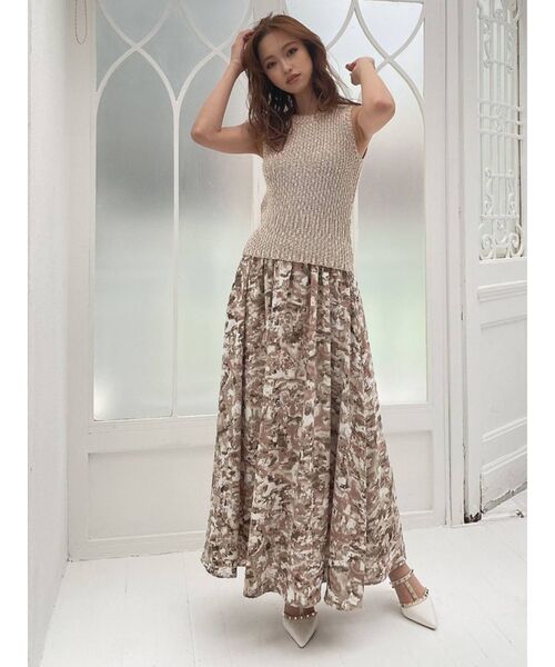 RESEXXY(リゼクシー)の「クルーネックニットタンク(タンクトップ・レディース・ブラック/ベージュ・FREE)」の7枚目の写真