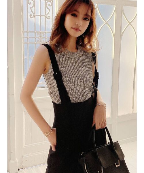 RESEXXY(リゼクシー)の「クルーネックニットタンク(タンクトップ・レディース・ブラック/ベージュ・FREE)」の16枚目の写真