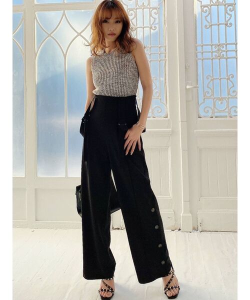 RESEXXY(リゼクシー)の「クルーネックニットタンク(タンクトップ・レディース・ブラック/ベージュ・FREE)」の12枚目の写真