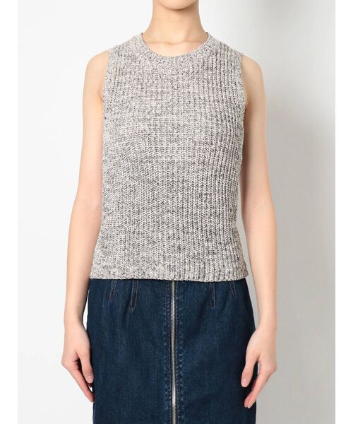 RESEXXY(リゼクシー)の「クルーネックニットタンク(タンクトップ・レディース・ブラック/ベージュ・FREE)」の13枚目の写真