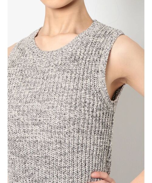 RESEXXY(リゼクシー)の「クルーネックニットタンク(タンクトップ・レディース・ブラック/ベージュ・FREE)」の5枚目の写真