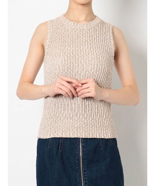 RESEXXY(リゼクシー)の「クルーネックニットタンク(タンクトップ・レディース・ブラック/ベージュ・FREE)」の14枚目の写真