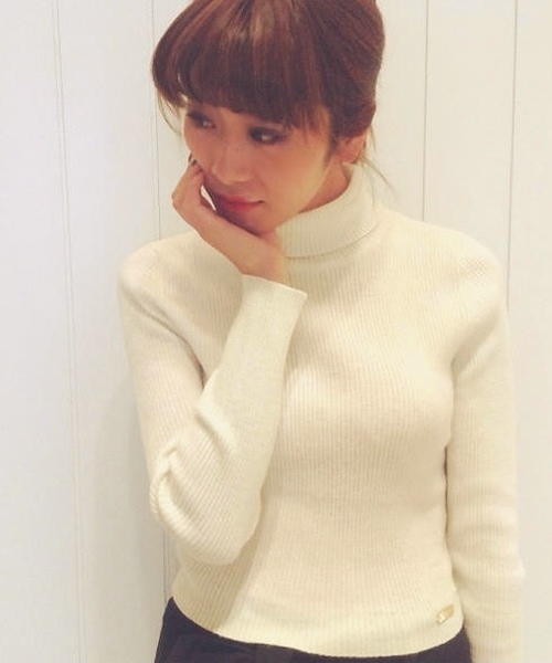 goocy（グーシー）の「H/NリブKnitPO（ニット/セーター・レディース・レッド/グレー/オフホワイト/ブラック・FREE）」の10枚目の写真