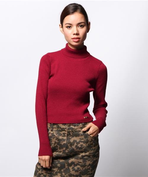 goocy（グーシー）の「H/NリブKnitPO（ニット/セーター・レディース・レッド/グレー/オフホワイト/ブラック・FREE）」の11枚目の写真