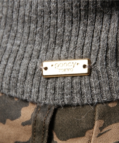 goocy（グーシー）の「H/NリブKnitPO（ニット/セーター・レディース・レッド/グレー/オフホワイト/ブラック・FREE）」の8枚目の写真