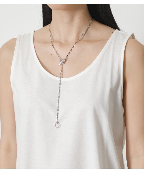 crie conforto（クリーコンフォルト）の「シャツテールタンク（タンクトップ・レディース・オフホワイト・MEDIUM/SMALL/LARGE）」の8枚目の写真