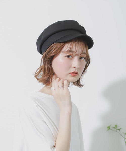 SENSE OF PLACE by URBAN RESEARCH（センスオブプレイスバイアーバンリサーチ）の「コンパクトコットンキャスケット（キャスケット・レディース・ライトベージュ/ブラウン/ブラック・ONE）」の2枚目の写真