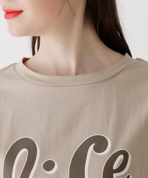 Cutie Blonde（キューティーブロンド）の「◆【S-L】アニ英文字Tシャツ（Tシャツ/カットソー・レディース・ブラック/ベージュ/ライトグリーン・01/02/03）」の11枚目の写真