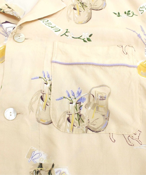 RNA（アールエヌエー）の「B2636 ラベンダープリントスリーピングシャツ（シャツ/ブラウス・レディース・ベージュ/ブラック/ピンク・MEDIUM）」の17枚目の写真