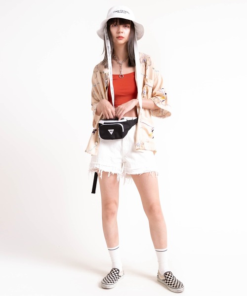 RNA（アールエヌエー）の「B2636 ラベンダープリントスリーピングシャツ（シャツ/ブラウス・レディース・ベージュ/ブラック/ピンク・MEDIUM）」の21枚目の写真