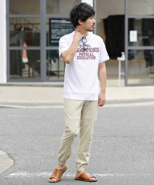 Champion（チャンピオン）の「Champion　SHORT SLEEVE T-SHIRTS（Tシャツ/カットソー・メンズ・ホワイト/ベージュ/ネイビー・MEDIUM/LARGE）」の8枚目の写真