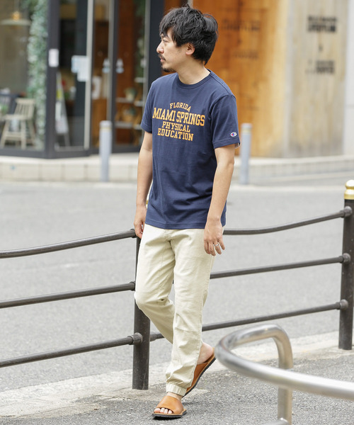 Champion（チャンピオン）の「Champion　SHORT SLEEVE T-SHIRTS（Tシャツ/カットソー・メンズ・ホワイト/ベージュ/ネイビー・MEDIUM/LARGE）」の6枚目の写真