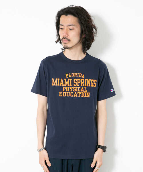 Champion（チャンピオン）の「Champion　SHORT SLEEVE T-SHIRTS（Tシャツ/カットソー・メンズ・ホワイト/ベージュ/ネイビー・MEDIUM/LARGE）」の11枚目の写真