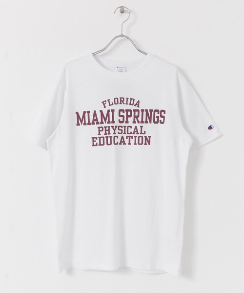 Champion（チャンピオン）の「Champion　SHORT SLEEVE T-SHIRTS（Tシャツ/カットソー・メンズ・ホワイト/ベージュ/ネイビー・MEDIUM/LARGE）」の9枚目の写真