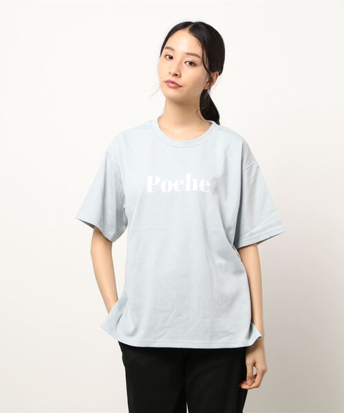 INGNI（イング）の「sweetロゴTシャツ（Tシャツ/カットソー・レディース・スミクロ/ホワイト系6/ミント/ホワイト×レッド・M）」の4枚目の写真