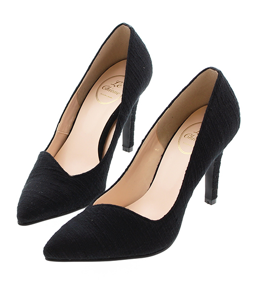 Le Chione（ルキオネ）の「【Made in Japan】カッティングポインテッドパンプス(117-1890)JELLY BEANS(ル・キオネ)（パンプス・レディース・グレー/グリーン/ブラック×ホワイト/ブラック/ブラック系その他/ベージュ/ブルー/ネイビー/ブラック×ブラック/プラチナム/ブラック系その他2/ライトピンク/ライトグレー・24/22.5/24.5/23/23.5/22）」の4枚目の写真