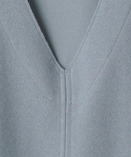 BEAUTY&YOUTH UNITED ARROWS（ビューティーアンドユースユナイテッドアローズ）の「BY ブークレVネックフレンチスリーブカットソー（Tシャツ/カットソー・レディース・ブラック/オフホワイト/コバルトブルー・FREE）」の19枚目の写真