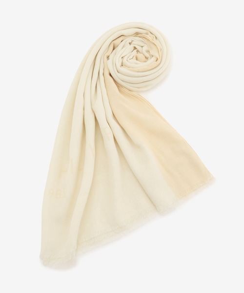 TOMMY HILFIGER（トミーヒルフィガー）の「ロゴスカーフ（ストール/ショール・レディース・ブラック/イエロー・FREE）」の2枚目の写真