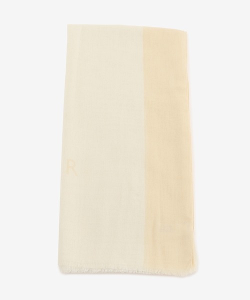 TOMMY HILFIGER（トミーヒルフィガー）の「ロゴスカーフ（ストール/ショール・レディース・ブラック/イエロー・FREE）」の5枚目の写真