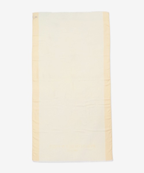 TOMMY HILFIGER（トミーヒルフィガー）の「ロゴスカーフ（ストール/ショール・レディース・ブラック/イエロー・FREE）」の6枚目の写真