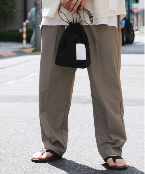 THRIFTY LOOK(スリフティールック)の「THRIFTY LOOK/スリフティールック RIP-STOP EFFECT BAG(ショルダーバッグ・メンズ・オリーブ/ブラック・ONE SIZE)」の2枚目の写真