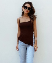 アシンメトリースリットキャミソール