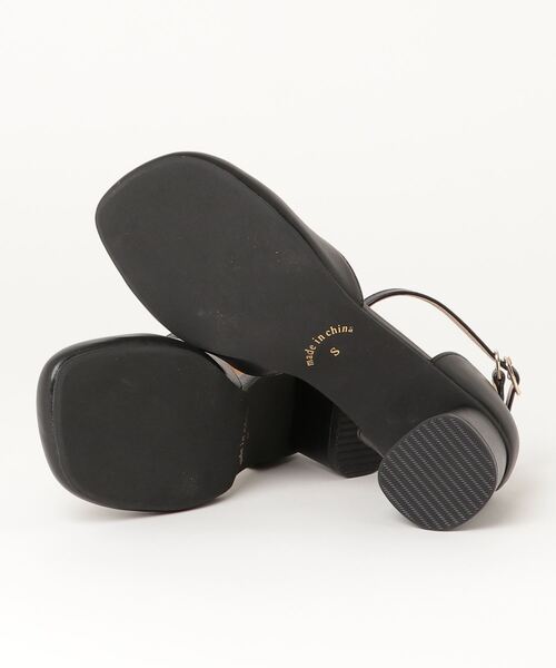 コロンと丸いスクエアトゥセパレートストラップ美脚パンプス 1160 パンプス Libertydoll リバティードール のファッション シューズ Doll Doll Liberty