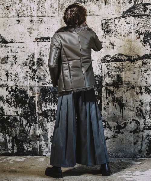 NO ID.（ノーアイディ）の「mp9136-プリーツワイドＰＴ パンツ（その他パンツ・メンズ・グレー/ブルーグリーン/ブラック・3/2/1）」の6枚目の写真