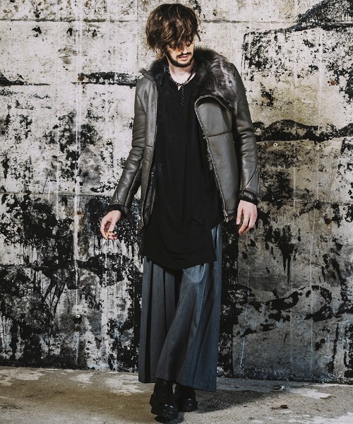 NO ID.（ノーアイディ）の「mp9136-プリーツワイドＰＴ パンツ（その他パンツ・メンズ・グレー/ブルーグリーン/ブラック・3/2/1）」の7枚目の写真