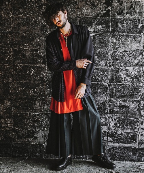 NO ID.（ノーアイディ）の「mp9136-プリーツワイドＰＴ パンツ（その他パンツ・メンズ・グレー/ブルーグリーン/ブラック・3/2/1）」の10枚目の写真