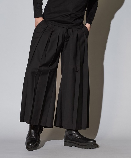 NO ID.（ノーアイディ）の「mp9136-プリーツワイドＰＴ パンツ（その他パンツ・メンズ・グレー/ブルーグリーン/ブラック・3/2/1）」の22枚目の写真