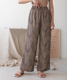 Bab | 【WEB限定】ニュアンスプリントシンプルパンツ(その他パンツ)